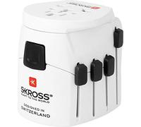 Skross PRO - World Universal Universal Color blanco adaptador de enchufe eléctrico - Adaptador para enchufe (58 mm, 72 mm, 67 mm, 182 g, 150 mm, 150 mm)