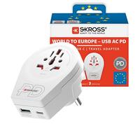 Adaptador de viaje USB ACPD de la UE de 20 W para todo el mundo