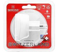 Skross ZUB-SKR-CNT-EU.IT.W - Adaptador de enchufe europeo para Italia, color blanco