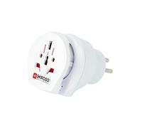 Skross ZUB-SKR-CNT-W.IL.W - Adaptador de Enchufe Europeo para Israel, Color Blanco