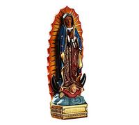 Skrskr Estatua Nuestra Señora Guadalupe Decoración Resina la Virgen María, decoración del hogar, 6.5X5.5X20CM