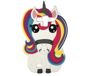 SKS Distribution® Arco Iris fantasía Unicornio Pony Caballo Suave Silicona Caso de teléfono móvil para Samsung Galaxy S3 SIII I9300