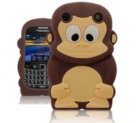 SKS Distribution® marrón Silicona Mono Monkey Funda/Carcasa/Cover para Blackberry Curve 9320