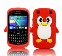 SKS Distribution® Rojo Silicona pingüino Funda/Carcasa/Cover para Blackberry 9320 Curve