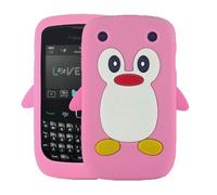 SKS Distribution® Rosa Luz Silicona pingüino Funda/Carcasa/Cover para Blackberry 9320 Curve
