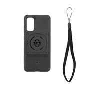 SKS GERMANY COMPIT Cover para Samsung S20, Funda de teléfono móvil con Dispositivo de fijación (Compatible con el Sistema COMPIT, de plástico de 2 componentes Resistente al Desgaste), Negro