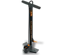 SKS Germany Air-X-PLORER Digi 10.0 Bomba de Aire (Bomba de Suelo con manómetro Digital LED, Cabezal de válvula Multi Valve, empuñadura de Tacto Suave y Manguera Larga de Alta presión), Negro