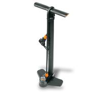 SKS Germany Air-X-Press 8.0 Bomba de Suelo (Bomba de Aire con Cabezal de válvula Multi Valve, Control preciso de la presión, Agarre Seguro y sensación Agradable, presión máxima: 8 bar/115 PSI), Negro
