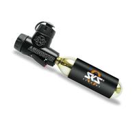SKS Germany AIRBUSTER Bomba de CO2 para competiciones (Bomba de Aire de CO2, con válvula dosificadora de presión y válvula dosificadora rotativa, protección contra el frío, Cartucho de 16g), Negro