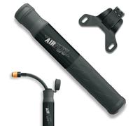 SKS Germany Airflex Explorer CLIK Tec - Minibomba para Bicicleta para Sistema CLIK Valve, Manguera Extensible con Cabezal de válvula CLIK Tec, Mango ergonómico con componentes Blandos, Color Negro