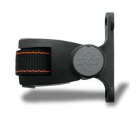 SKS Germany Bicycle Bottle Holder Adapter para Bicicletas, Accesorios para Bicicletas (Adaptador para portabotellas de Bicicleta con Cierre rápido, ángulo Ajustable, Correa Ajustable), Negro.