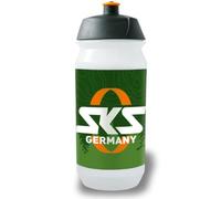 SKS GERMANY BIO BOTTLE SMALL Botella de 500 ml (respetuosa con el medio ambiente de caña de azúcar, para todo tipo de portabotellas, 100% reciclable, a prueba de fugas, sin BPA, tapa extraíble)