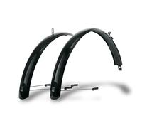 SKS Germany BLUEMELS Basic 24" 60MM Set Juego de Guardabarros (de Robusta construcción en sándwich, Sistema de Seguridad ASR, puntales en V con Puentes fijos para un Ajuste Flexible), Negro