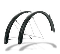 SKS Germany BLUEMELS Basic 27.5" - 29" 69MM Set Guardabarros (de construcción Robusta en sándwich, Sistema de Seguridad ASR, puntales en V con Puentes fijos para un Ajuste Flexible), Negro