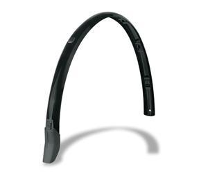 SKS GERMANY BLUEMELS CABLE LINE 28″ 45 BLACK REAR Guardabarros trasero, protector de rueda sin material de fijación (construcción sándwich, resistente y rígido a la flexión, sistema de gestión de