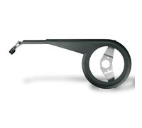SKS Germany CHAINBOW Black 175MM Protector de Cadena de Bici (Apto para Cambios de velocidades, función telescópica, plástico Resistente a los Impactos y Aluminio), Negro