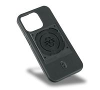 SKS GERMANY Unisex - Funda para iPhone 15 Pro para iPhone 15 Pro, sistema COMPIT (agradable al tacto, absorbe los golpes, con dispositivo de fijación, de plástico resistente al desgaste), color negro,