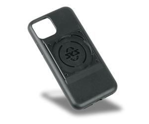 SKS Germany COMPIT Cover para iPhone 11 Pro Funda para teléfono móvil con Dispositivo de fijación (Compatible con el Sistema COMPIT, de plástico de 2 componentes Resistente al Desgaste), Negro