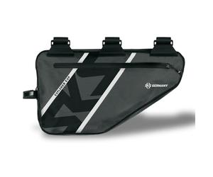 SKS GERMANY EXPLORER EXP. FRAMEBAG Bolsa impermeable para el cuadro de la bici (compartimento extra para la miniherramienta y la mini-bomba, elementos reflectantes, posibilidad de fijación individual)