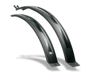 SKS Germany HIGHTREK Set Juego de Guardabarros con Montaje Universal (plástico de Alto Rendimiento Resistente a los Impactos, Montaje rápido y sin Herramientas, Aspecto Deportivo), Negro