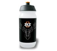 SKS Germany Hirsch Bottle Small 500 ml Bike Bottle in Stag Design, Bike Accessories (Botella con Cierre Shiva, para Todos los portabidones comunes, válvula Push-Pull a Prueba de Fugas).