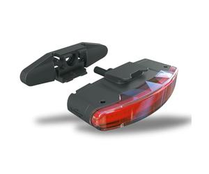 SKS GERMANY Luz trasera INFINITY UNIVERSAL REARLIGHT para el portaequipajes INFINITY UNIVERSAL (montaje universal, tecnología LED, tiempo de iluminación de hasta 5 horas, aprobación StVZO), negra