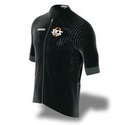 SKS Germany Maillot de Ciclismo de Carretera para Mujer con Puntos M (Tejido Suave Ligero, Cintura elástica con Inserciones de Silicona, Mangas de Corte Limpio, Tres Bolsillos Traseros, Transpirable)