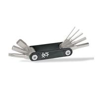 SKS GERMANY MIA 8 Multiherramienta (miniherramienta ligera para bicicleta con 8 funciones, paredes laterales texturizadas para un mejor agarre, herramientas de acero al cromo vanadio, carcasa de