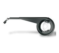 SKS GERMANY Protector DE Cadena Negro 158MM, Accesorio para Bicicletas (Apto para Cambios de buje, con función telescópica, Fabricado en plástico Resistente a los Impactos y Aluminio), Negro.