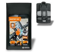 SKS Germany SMARTBOY Soporte para teléfono móvil con Bolsa Repelente al Agua (Montaje sin Herramientas, para Manillar de Bicicleta o Cochecito de niño, botón de Inicio Compatible con Pantalla táctil)