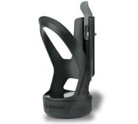 SKS Germany SPACECAGE portabidón con Compartimento Integrado (portabidón con Compartimento Adicional, sujeción Segura de la Botella, de plástico de Alta Resistencia, con Cierre de Bayoneta), Negro