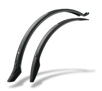 SKS Germany Velo 47 Trekking Juego de Guardabarros de 28", Guardabarros para Bici (protección óptima contra Las Salpicaduras, plástico Alto Rendimiento, para Todas Las Superficies), Negro