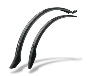 SKS Germany Velo 47 Trekking Juego de Guardabarros de 28", Guardabarros para Bici (protección óptima contra Las Salpicaduras, plástico Alto Rendimiento, para Todas Las Superficies), Negro