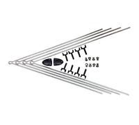 SKS PAR DE VAINAS-V SECU CHROMOPL. RD+RT para GUAR