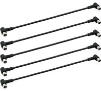 SKT SAK040SET1 - Cable de conexión coaxial Clase A 40 cm, acodado F enchufes rápidos, Color Negro