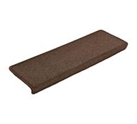 SKTQYQO Alfombrillas para escaleras 15 piezas 65 x 21 x 4 cm marrón