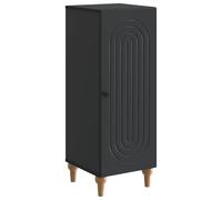 SKTQYQO Aparador negro 33 x 34,5 x 90 cm madera ingenierizada