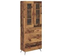 SKTQYQO Armario alto madera viejo 69,5 x 34 x 180 cm