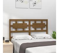 SKTQYQO Cabecero de cama de madera maciza de pino ámbar, 205,5 x 4 x 100 cm, diseño rústico moderno, para dormitorio, soporte postural cómodo, elemento natural, cabecero