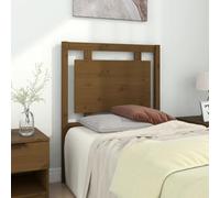 SKTQYQO Cabecero de cama de madera maciza de pino, diseño rústico y moderno, color ámbar marrón, dimensiones 80,5 x 4 x 100 cm, soporte postural para lectura, elemento natural
