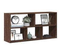 SKTQYQO Estante de pared de roble marrón 100 x 25 x 50 cm de aglomerado con amplia capacidad de carga - Estantería de exposición para interiores - Estante de pared estable y resistente a la humedad