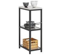 SKTQYQO Hattem - Estantería de cocina plateada 30 x 50 x 92 cm acero