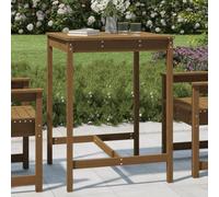 SKTQYQO Mesa de jardín de madera maciza de pino ámbar, dimensiones 82,5 x 82,5 x 110 cm, estructura estable para exteriores, mesa de patio resistente para terraza, ideal para terraza