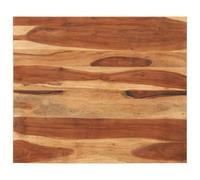 SKTQYQO Mesa de madera maciza de acacia de 15 - 16 mm, 70 x 80 cm con soportes, acabado ámbar pulido para restaurante, bar, hotel, sólido, duradero y fácil de limpiar, diseño rústico