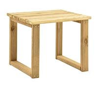 SKTQYQO Mesa para tumbona de pino impregnado 30 x 30 x 26 cm con estante resistente para exteriores. Esta mesa de exterior de madera de pino tratada es perfecta para tu