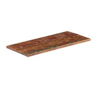 SKTQYQO Tablero de mesa 100 x 70 x 2,5 cm rectangular de madera maciza recuperada