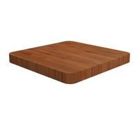 SKTQYQO Tablero de mesa cuadrado marrón oscuro 40 x 40 x 4 cm roble tratado superficie barnizada para restaurantes bares hoteles - Madera maciza resistente fácil de limpiar con paño húmedo