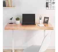 SKTQYQO Tablero de mesa marrón claro 100 x 60 x (2-6) cm de roble macizo no tratado con borde vivo - 2 piezas para renovación y sustitución versátil, acabado barnizado listo
