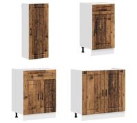 SKTQYQO Unidad de cocina PORTO 8 pcs Madera Antigua