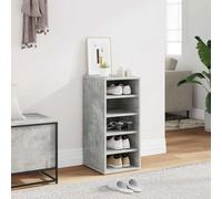 SKTQYQO Zapatero gris cemento 31,5 x 35 x 70 cm de aglomerado con 5 compartimentos, mueble para calzado duradero y robusto para organización, montaje en pared o suelo, solución